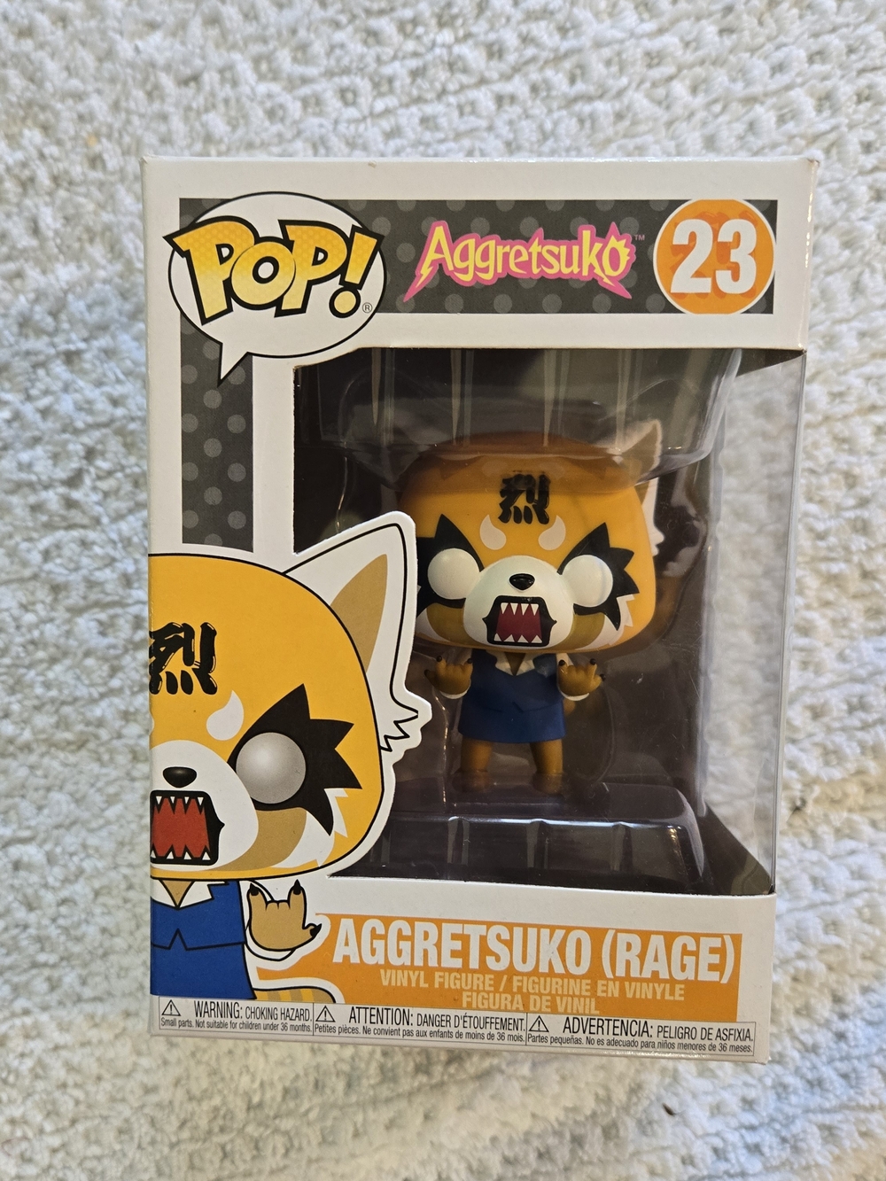 Funko Pop! Aggretsuko (Rage) Yellow Black Blue Vinyl Figure